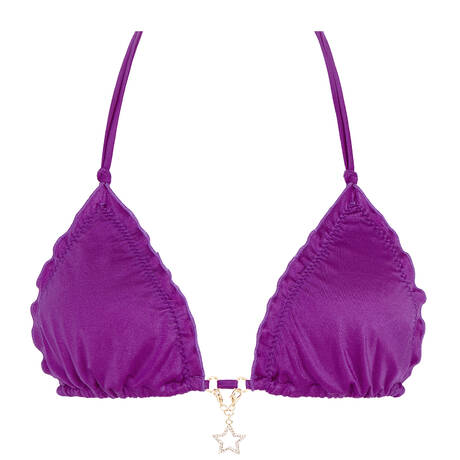 AGENT PROVOCATEUR Triangle bikini top Berry Purple