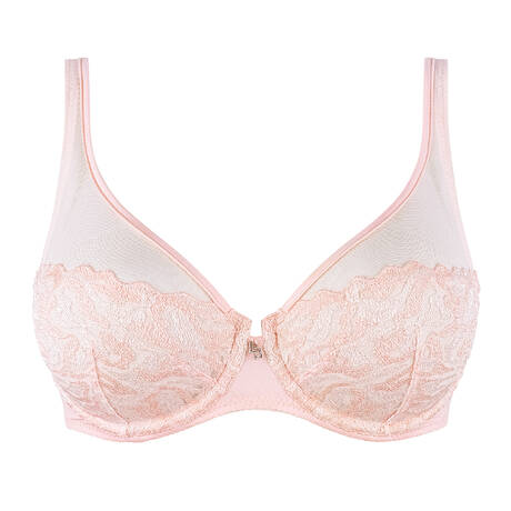 LOUISA BRACQ Soutien-gorge triangle Electric Waves Nude Rose