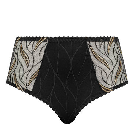 LOUISA BRACQ Culotte haute Julia Noir/Or