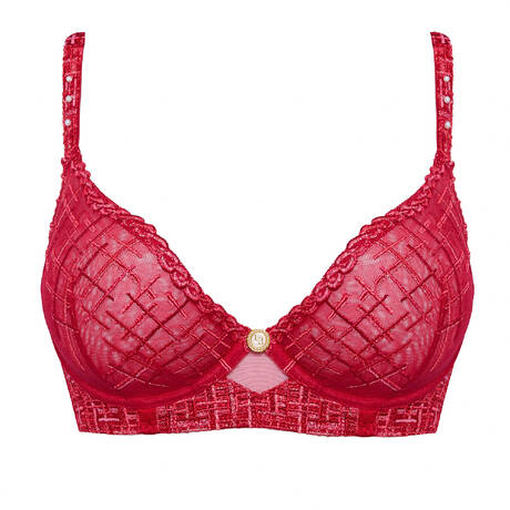 LOUISA BRACQ Balconette bra Tweegy Rouge à Lèvres