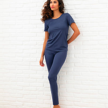 2 pieces set ANTIGEL En Mode Yoga Bleu Yoga