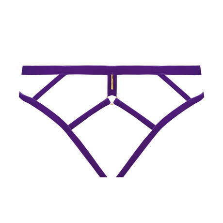 MAISON CLOSE Velvet Open brief Les Fétiches Purple