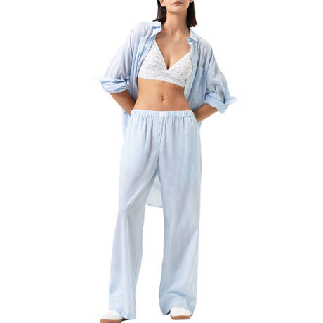 3 pieces set MEY Cotton Stripes Powder Blue