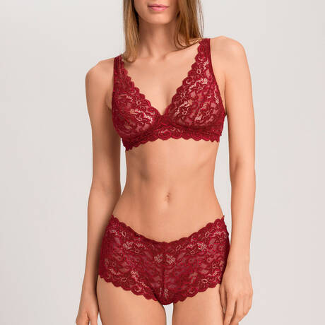 2 pieces set HANRO Moments Red Dahlia