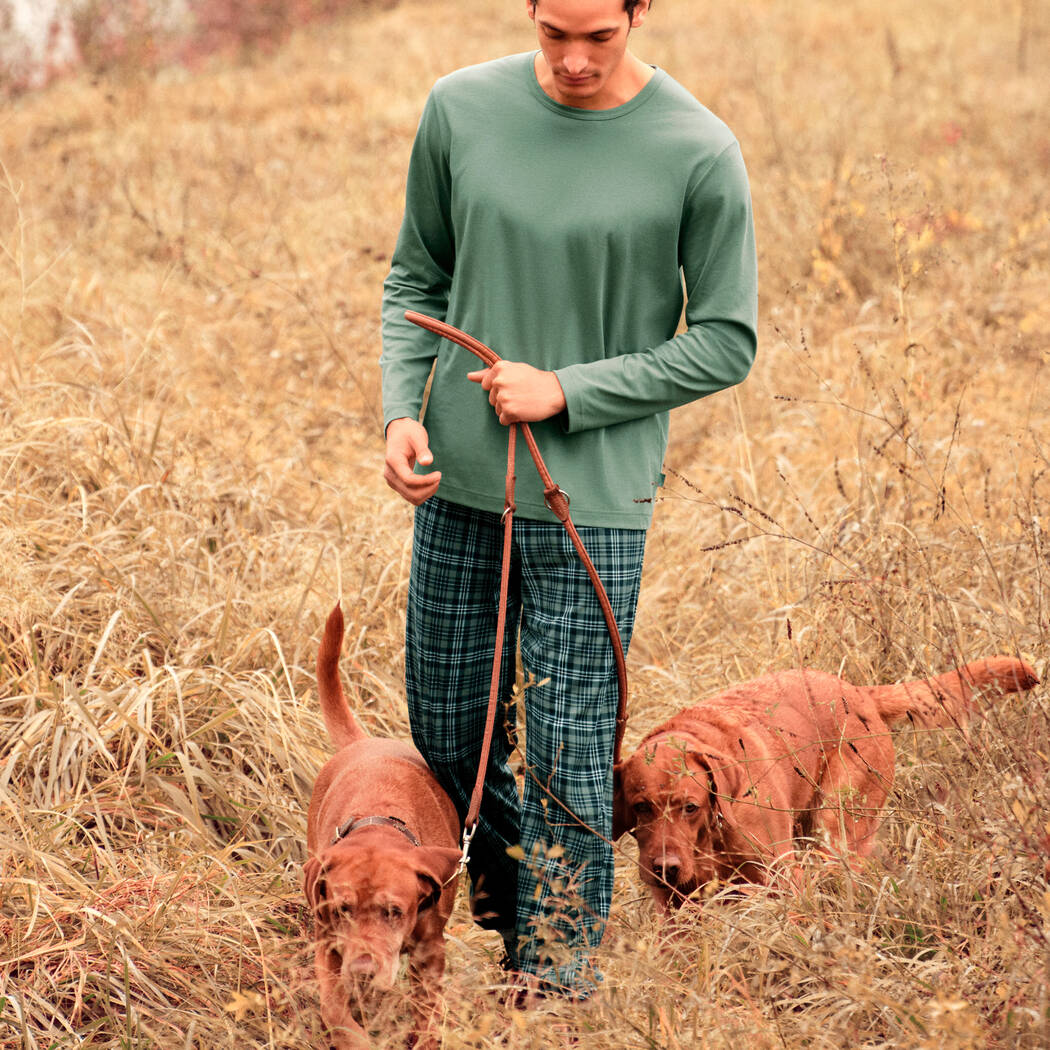 Pigiama Uomo Calida Relax Streamline In Cotone Morbido 100% | Vestibilità Sportiva, Certificato Oeko-Tex, Comfort Sulla Pelle