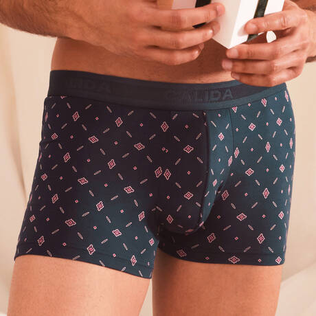 CALIDA Boxer homme en coton Swiss Cotton Select Dark Sapphire