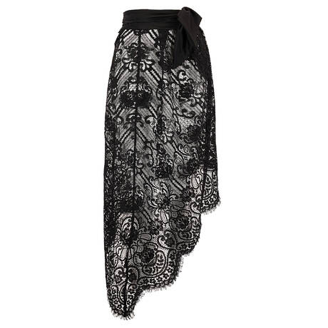 MARJOLAINE Lace Beach sarong Jour Secret Branda Swim Black