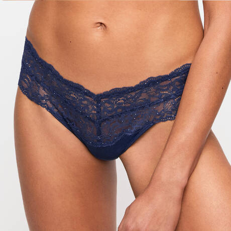 MARIE JO String en dentelle Musea Sapphire Blue