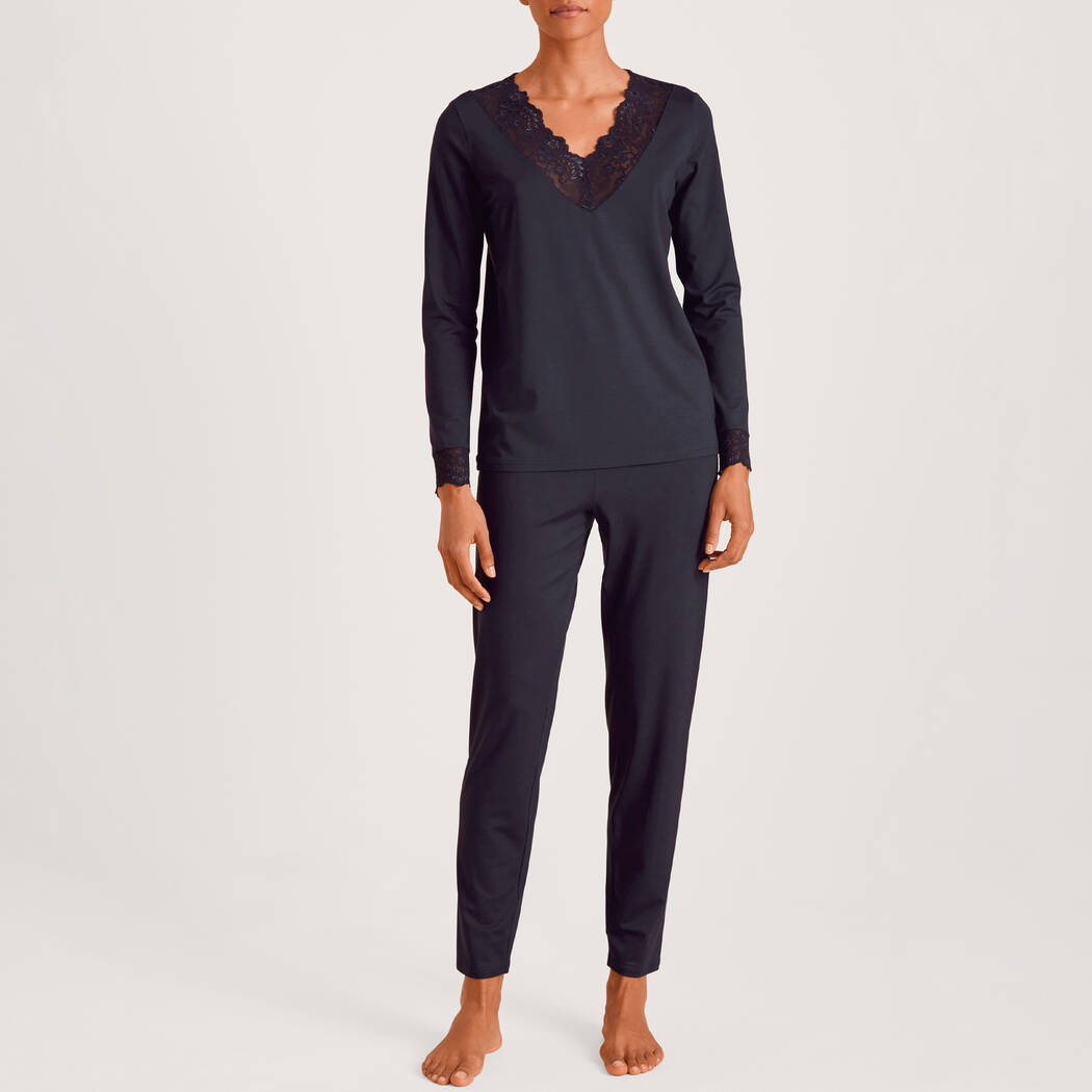 Calida DAYLIGHT DREAMS BÜNDCH- SET - Pyjama set - peacoat blue/dark