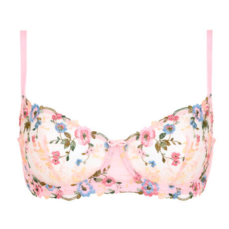 HUIT Demi-cup bra Amour White Blush