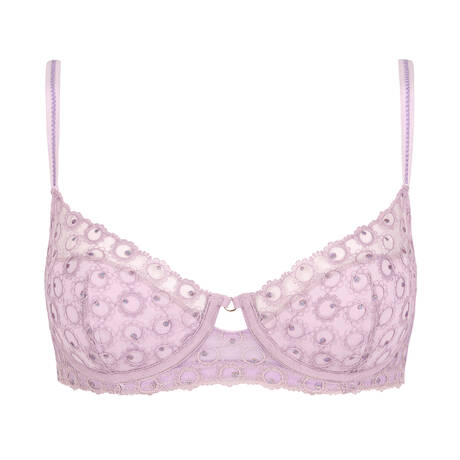 HUIT Padded demi-cup bra Magique Lilac