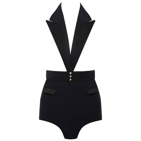 AGENT PROVOCATEUR Offener Body Nicki Schwarz