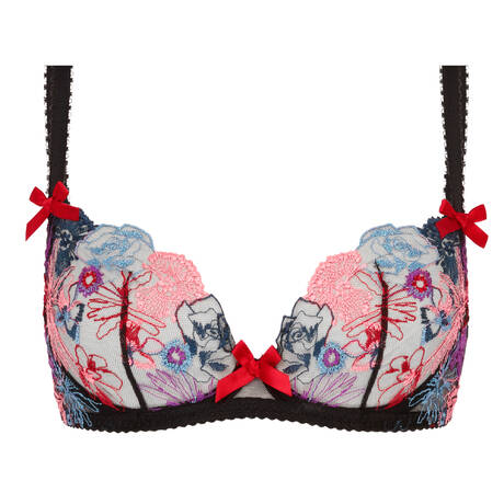 AGENT PROVOCATEUR Demi-cup bra Zuri Black/Multi