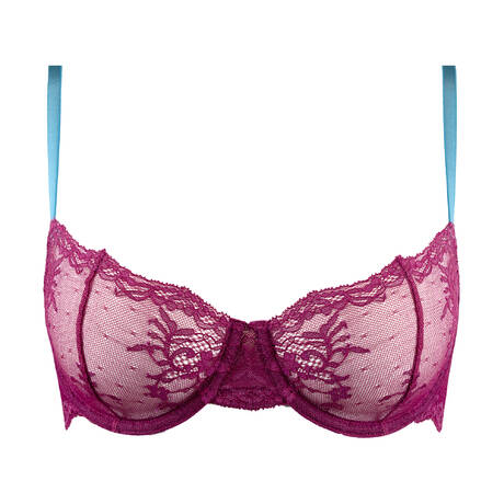 DORA LARSEN Halbschalen-BH aus Spitze Odette Purple