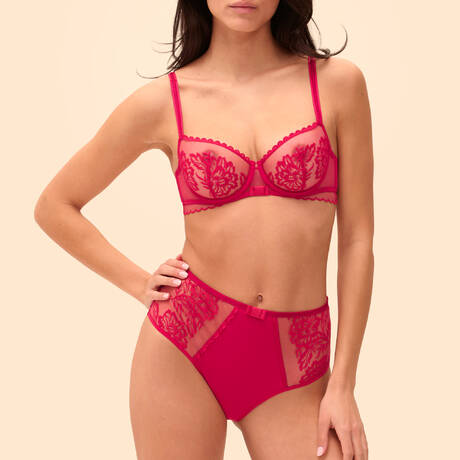 2 pieces set SIMONE PÉRÈLE Romance Cranberry