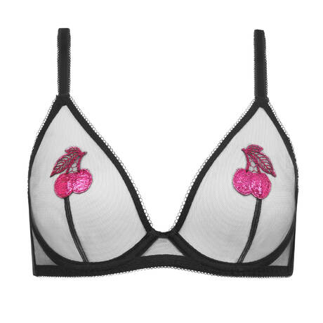 AGENT PROVOCATEUR Triangel BH Perri Black/Fuchsia