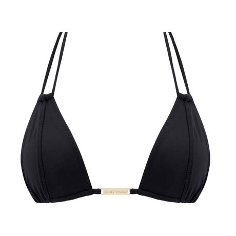 MELISSA ODABASH Triangle bikini top Girona Black Sun Black