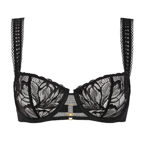 AUBADE Lace Demi-cup bra After Hours Black