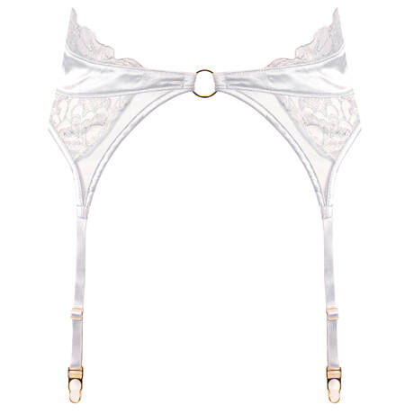 AUBADE Satin Garter belt Satin Memories Arctic Blue