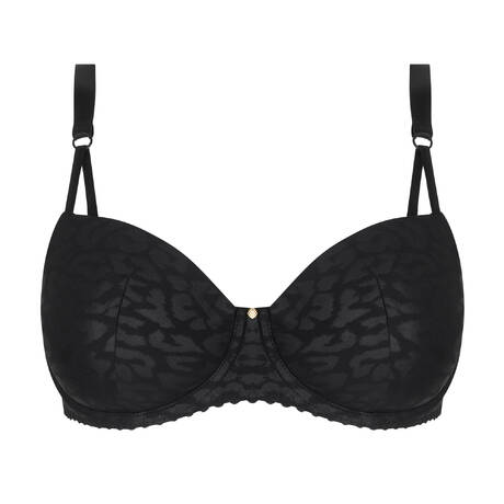 ANTIGEL Plus-size padded bra Sensualité Fauve Black