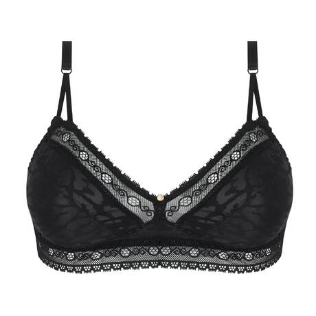 ANTIGEL Wireless bra Sensualité Fauve Black