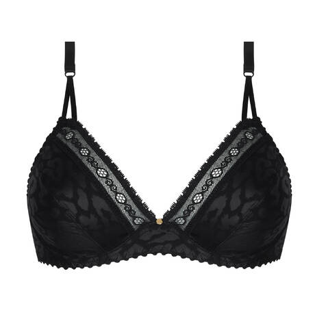 ANTIGEL Underwire triangle bra Sensualité Fauve Black