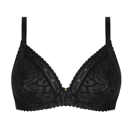 ANTIGEL Plus-size triangle bra Sensualité Fauve Black