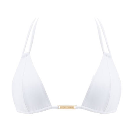 MELISSA ODABASH Triangle bikini top Girona White Dream White