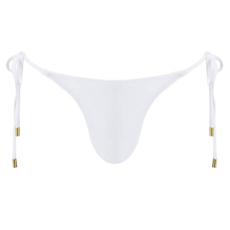 MELISSA ODABASH Tie side bikini bottom Girona White Dream White