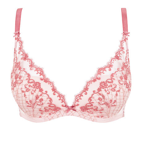 GOSSARD Padded triangle bra Lacage Pink