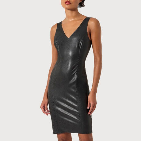 WOLFORD Dress Python Black