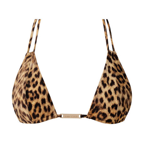 MELISSA ODABASH Triangle bikini top Girona Wildlife Cheetah