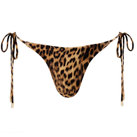 MELISSA ODABASH Tie side bikini bottom Girona Wildlife Cheetah