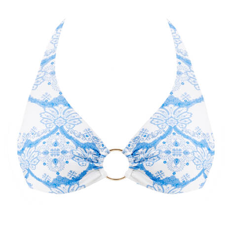 MELISSA ODABASH Underwire Triangle bikini top Brussels Blue Riviera Florian