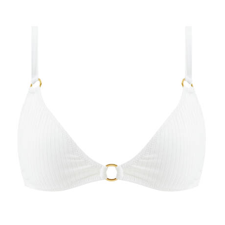 MELISSA ODABASH Bustier-Bikini-Top Montenegro White Dream Cream Ribbed