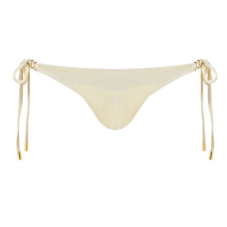 MELISSA ODABASH Bas de maillot de bain slip lacets Costa Golden glow Gold