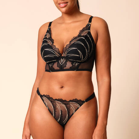 2 pieces set GOSSARD VIP Étoile Black