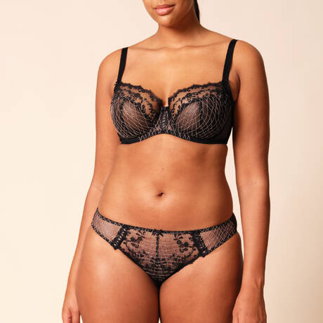 2 pieces set GOSSARD Lacage Black