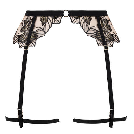 ATELIER AMOUR Garter belt Fleur Défendue Black