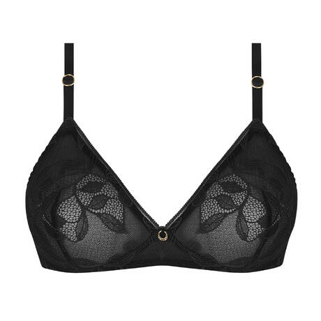 ANTIGEL Wireless bra lace Dentelle Rebelle Black