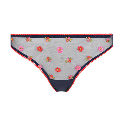 HUIT Tanga Bisou Navy Flower