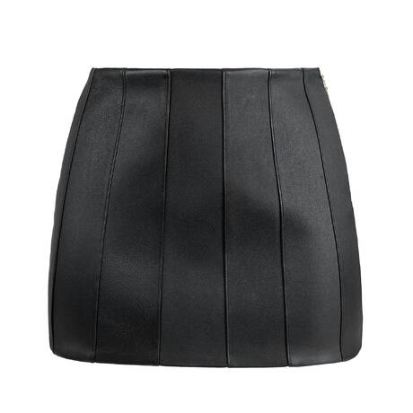 LIVY Minirock aus Leder Mercure Schwarz