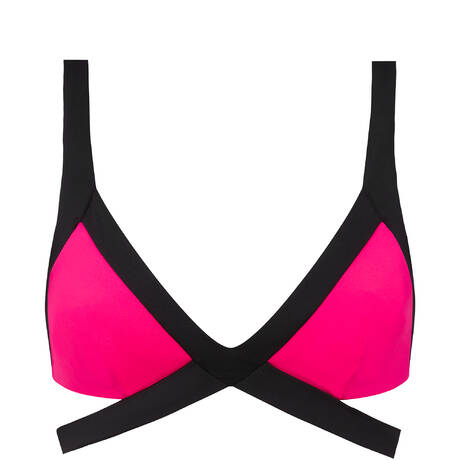 AGENT PROVOCATEUR Triangle bikini top Mazzy Black/Green/Pink