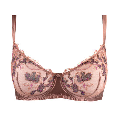 HUIT Demi-cup bra Poème Brown