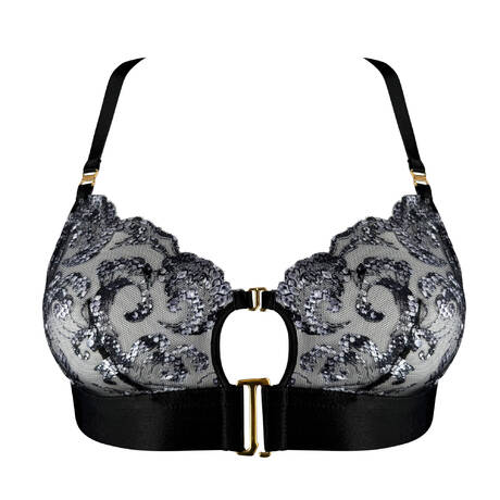 BORDELLE Wireless bra with front-opening Siren Black