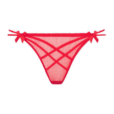 AGENT PROVOCATEUR Lace Thong Nicki Red