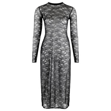 LIVY Robe longue en dentelle Gia Noir