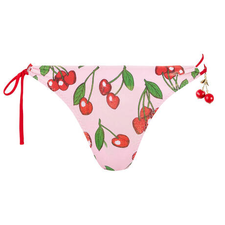 AGENT PROVOCATEUR Tie side bikini bottom Calli Baby Pink/Red