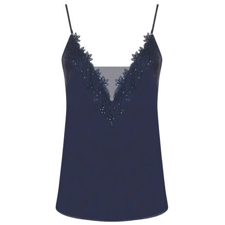 LISE CHARMEL Silk Camisole Eclat Couture Bleu Night