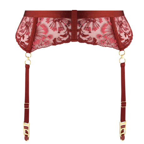 BORDELLE Garter belt Theia Burn Red